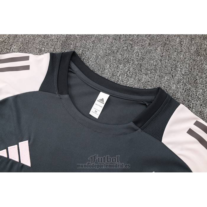 Chandal del Real Madrid Manga Corta 2024-2025 Gris - Pantalon Corto